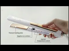 FCC быстрые нагревая 280mm 2 в 1 профессиональном раскручивателе волос, утюге салона качественном плоском video