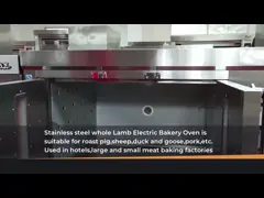 Жаркое гриля БАРБЕКЮ свинины нержавеющей стали печи Kitchenaid всей овечки электрическое video