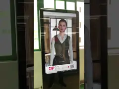 350cd/m2 Full display Standing led stretch  Advertising Machine 43 Inches video