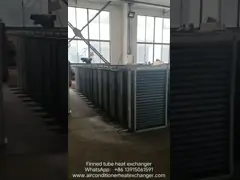 Тип теплообменный аппарат ребра SS304, поддержка Finned теплообменного аппарата трубы онлайн video