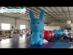 Inflatable Bunny Rabbits Outdoor Christmas Lovely Inflatable Rabbit For Advertisement 210D Oxford Cloth