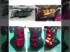 Красный кабель автомобиля СИД 4кс4 освещает на прадо ландкруйсер Тойота 2018 ФДЖ150/автоматического заднего свет video