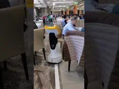 Посещения робота обслуживания палаты больницы ICU робот управлением голоса умного безгнилостного видео- video