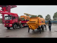 Насос HBT 8014 Zoomlion конкретный возобновляет цвет 2012 год оранжевый video
