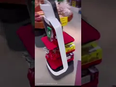 Доставка 1280 x тележки еды автономная и мобильная робототехники еды экран 800 video