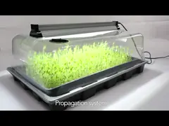 Поднос питомника подноса распространения с СИД EDJ растет светлым для саженца video