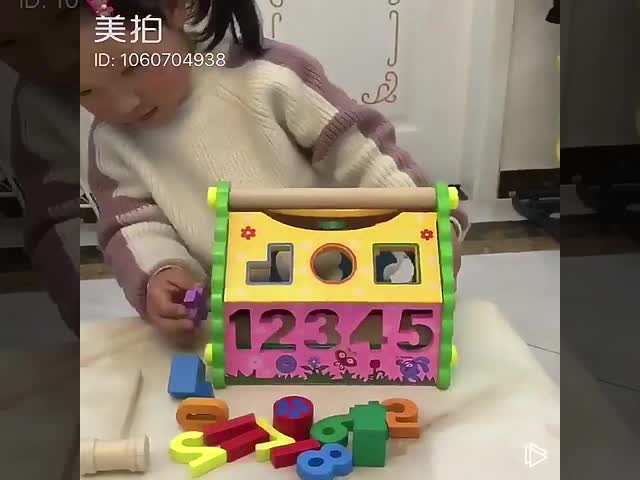 Kids Shape Sorter Wisdom House Wooden Montessori Bright