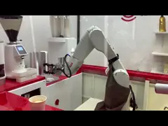 Робот Baristas эспрессо машины кофе горячего Latte итальянский автоматический с frother молока video