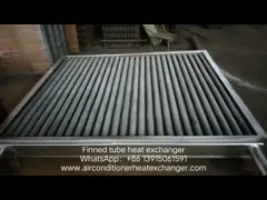 Гальванизированные 1/5HP покрывают алюминиевый тип теплообменный аппарат ребра для оборудований засыхания video