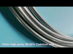 Bright Pure Metals Cadmium Wire 12mm 99.99% High Purity