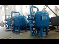 промышленная водоочистка фильтров песка 250m3/H уменьшить твердые частицы video