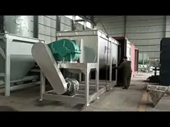 Один смеситель вала оси одиночный горизонтальный, аттестованный КЭ смесителя ленты нержавеющей стали video