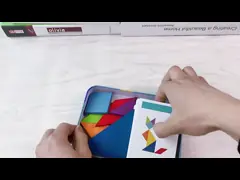 игрушка Tangram деревянной мозаики картины 3D животной красочная ягнится образование Montessori предыдущее сортируя детей игрушек игр video