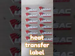 Одежда прямоугольный CMYK настройки теплопередающей этикетки с экологически чистым чернилом печати video