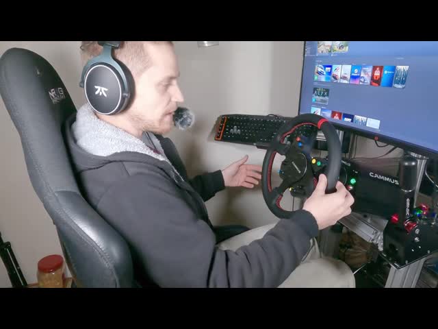 Виртуальная реальность Esports участвуя в гонке снаряжение Sim имитатора алюминиевое видео