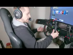 Виртуальная реальность Esports участвуя в гонке снаряжение Sim имитатора алюминиевое video