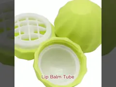 Пустое яйцо формирует лоснистую трубку бальзама губы круглого шарика контейнера 7g губной помады пластиковую video