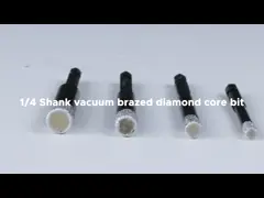 1/4 наборов кольцевой пилы диаманта хвостовика с охлаждая кольцевыми пилами диаманта гранита воска video