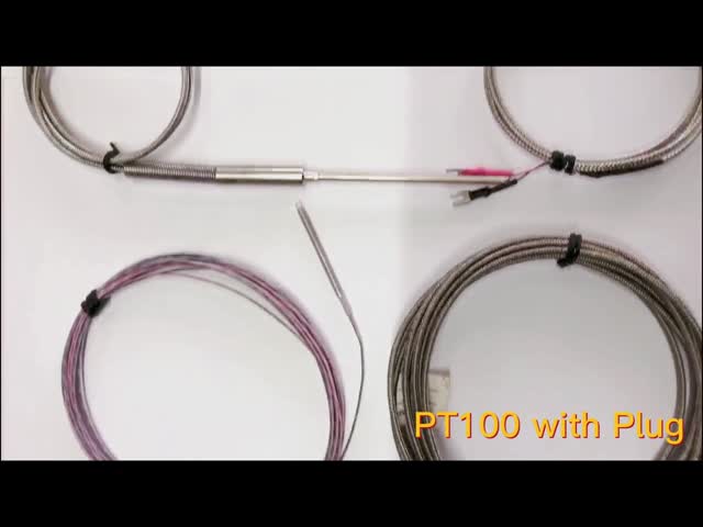 Штепсельная вилка зонда датчика термопары RTD нержавеющей стали высокотемпературная соединилась видео