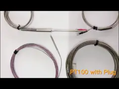 Штепсельная вилка зонда датчика термопары RTD нержавеющей стали высокотемпературная соединилась video