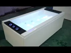 водоворот спа водопада ванны 1700mm 66in Freestanding выпущенный струю небольшой video