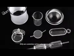 Подгоняйте ясный поднос прибора кварца для плотности кремниевых пластин 2.2g/cm3 video