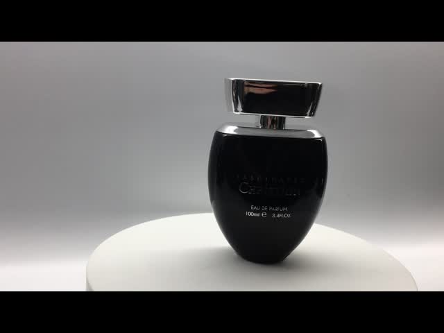 Гальванизируя УЛЬТРАФИОЛЕТОВАЯ стеклянная крышка квадрата 50ML флакона духов Refillable видео