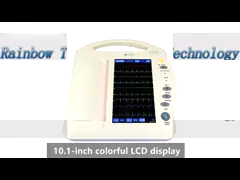 Монитор медицинских каналов портативный ECG экрана касания 12 со строением - в принтере video