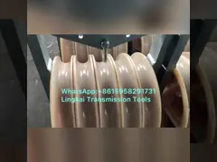 Kabel, das 508mm 3 Draht-Seilscheibe-Block der Antriebsscheiben-40KN aufreiht