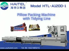 Intelligent 7.5KW Pillow Snacks Packing Machine 900pcs/Min