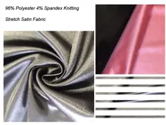4% лайкра 96% полиэстер ткани сатинировки простирания сияющее для носки сна video