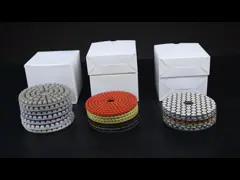 диаманта полируя пусковой площадки 100mm пусковая площадка белого влажная полируя для пола video