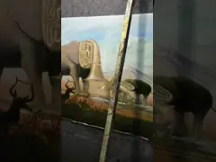 Abstract Colorful Elephant Painting On Canvas Wall Art