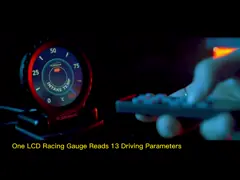 Multi метр Rpm датчика сплава алюминия дисплея датчика функции OBD2 цифров автоматический video