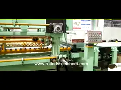 Aplanamiento y corte de rollos de acero inoxidable