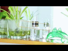 капельница небольшого золота капельницы 18/410 эфирного масла стеклянного сияющего алюминиевая video