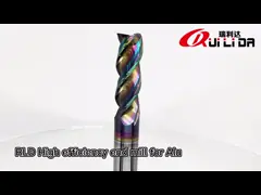 DLC-Beschichtung 3 Flowten met hogere Versorgung von Endmühlen au départ de l‘aluminium (Aluminiumsupply als Flutation)