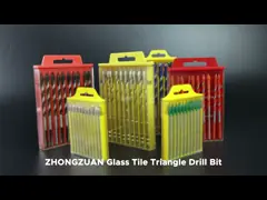 Оранжевый буровой наконечник 4mm треугольника стекла и плитки главный до 12mm ISO9001 video