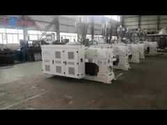 Двойной конический винтовой ПВХ экструдерная машина с высокой производительностью ПЛК операционная система video