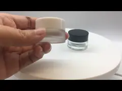 Silkscreen опарника 10 граммов стеклянный косметический печатая ISO9001 для сливк глаз video