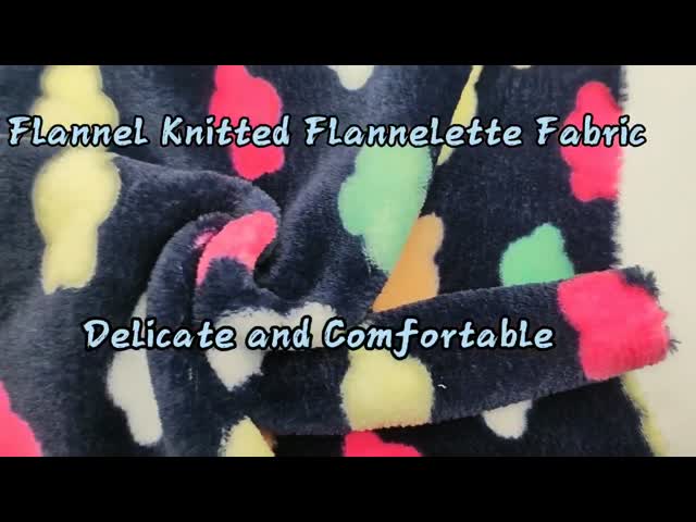 Bonded Flannel Knitted Flannelette Fabric 100% Polyester 260 GSM 150Dx150D