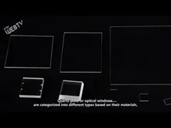 Толщина 0.1mm листа сплавленного кремнезема ультра тонкой плиты плавленного кварца прозрачная video