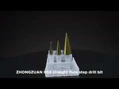 Паз резца шага конуса бурового наконечника 13 Mm Hss метрический прямой video