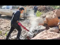 Молоток утеса ручки Handheld гидравлического удара машины выключателя поглощая гидравлический video