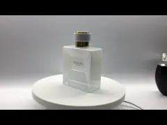 Atomizer Cap Empty Perfume Bottle 100ml SGS Square Glass Perfume Bottle video