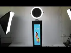 Manija superior desmontable de Ipad Selfie de la cabina electrónica de la foto construida en tiras ligeras