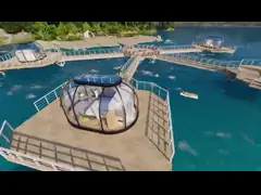 3 - профиль алюминиевого сплава штранг-прессования купола 5mm толстый для полусферической рамки шатра Sunroom video