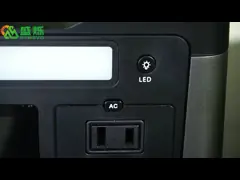 солнечный портативный DC AC генератора электростанции 1000W вывел наружу video