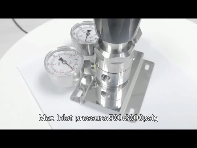 Воздушный регулятор давления СО2 высокий с датчиком для этапа газа одного особой чистоты видео