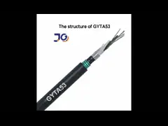 Фабричная цена Бесплатный образец GYTA53 48 ядра двойной оболочки оптического кабеля прямого захоронения волоконно-оптического кабеля цена video